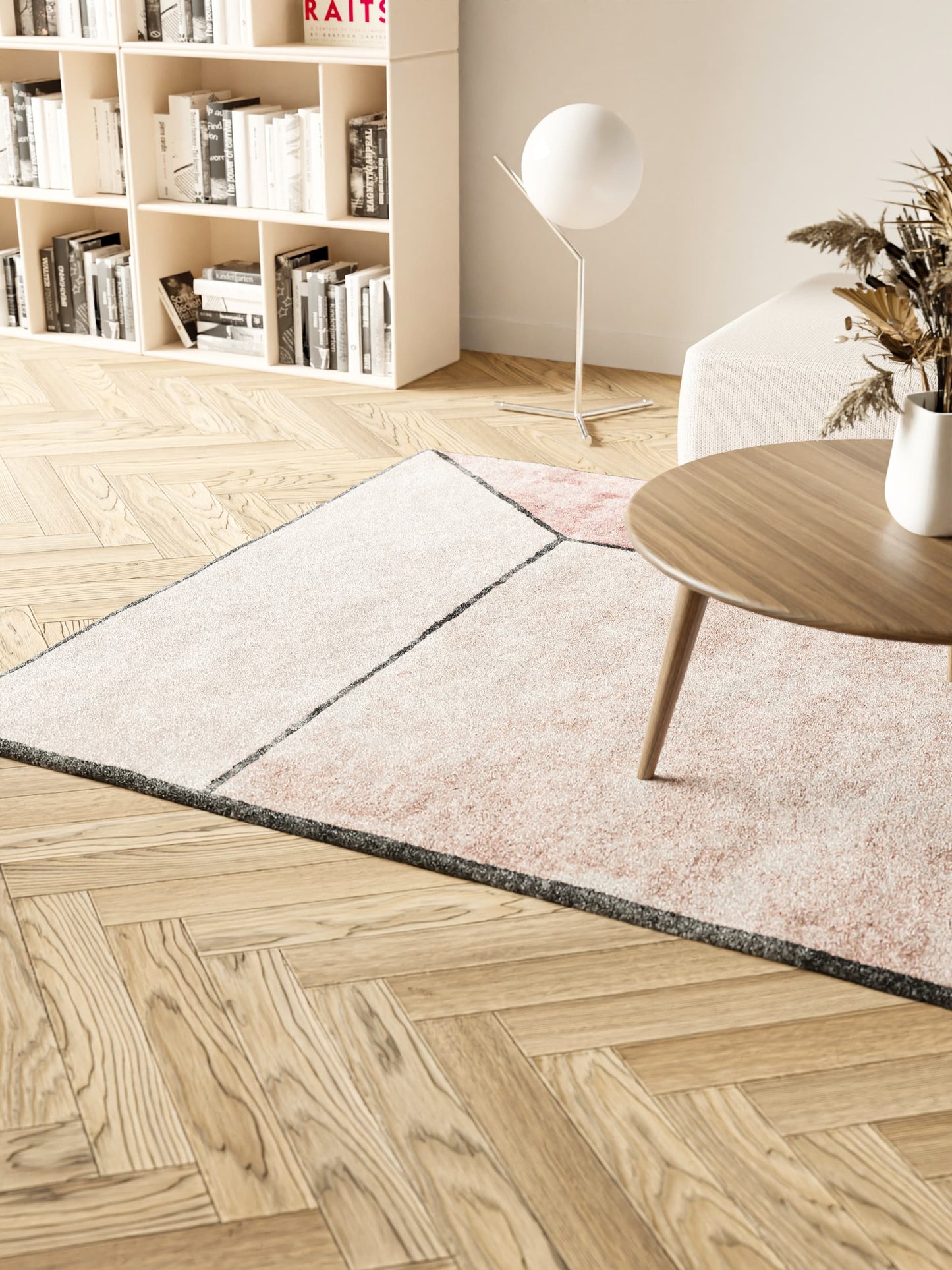 Bamboo Rug, Illusion, Terracotta